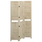 vidaXL Biombo de 3 paneles de madera maciza de paulownia 105x165 cm vidaXL Biombo de 3 paneles de madera maciza de paulownia 105x165 cm