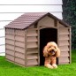 vidaXL Caseta para perros polipropileno marrón 86x84x82 cm vidaXL Caseta para perros polipropileno marrón 86x84x82 cm