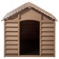 vidaXL Caseta para perros polipropileno marrón 86x84x82 cm vidaXL Caseta para perros polipropileno marrón 86x84x82 cm