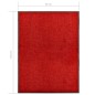 vidaXL Felpudo lavable rojo 90x120 cm vidaXL Felpudo lavable rojo 90x120 cm