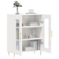 vidaXL Aparador de madera contrachapada blanco brillante 69,5x34x90 cm vidaXL Aparador de madera contrachapada blanco brillante 69,5x34x90 cm