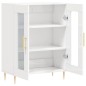 vidaXL Aparador de madera contrachapada blanco brillante 69,5x34x90 cm vidaXL Aparador de madera contrachapada blanco brillante 69,5x34x90 cm