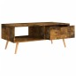 vidaXL Mesa de centro madera ingeniería roble ahumado 100x49,5x43 cm vidaXL Mesa de centro madera ingeniería roble ahumado 100x49,5x43 cm