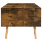 vidaXL Mesa de centro madera ingeniería roble ahumado 100x49,5x43 cm vidaXL Mesa de centro madera ingeniería roble ahumado 100x49,5x43 cm