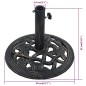 vidaXL Base de sombrilla de hierro fundido negro y bronce 9 kg 40 cm vidaXL Base de sombrilla de hierro fundido negro y bronce 9 kg 40 cm