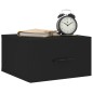 vidaXL Mesita de noche de pared negro 35x35x20 cm vidaXL Mesita de noche de pared negro 35x35x20 cm