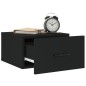 vidaXL Mesita de noche de pared negro 35x35x20 cm vidaXL Mesita de noche de pared negro 35x35x20 cm