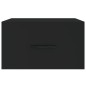 vidaXL Mesita de noche de pared negro 35x35x20 cm vidaXL Mesita de noche de pared negro 35x35x20 cm