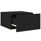 vidaXL Mesita de noche de pared negro 35x35x20 cm vidaXL Mesita de noche de pared negro 35x35x20 cm