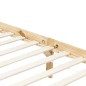 vidaXL Estructura de cama con dosel madera maciza pino 90x200 cm