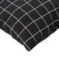 vidaXL Cojines para palés 2 piezas tela Oxford a cuadros negros vidaXL Cojines para palés 2 piezas tela Oxford a cuadros negros