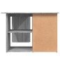 vidaXL Escritorio de esquina contrachapada gris Sonoma 145x100x76 cm vidaXL Escritorio de esquina contrachapada gris Sonoma 145x100x76 cm