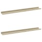 vidaXL Estantes de pared 2 unidades blanco y roble Sonoma 80x9x3 cmm vidaXL Estantes de pared 2 unidades blanco y roble Sonoma 80x9x3 cmm