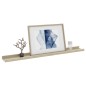 vidaXL Estantes de pared 2 unidades blanco y roble Sonoma 80x9x3 cmm vidaXL Estantes de pared 2 unidades blanco y roble Sonoma 80x9x3 cmm