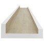 vidaXL Estantes de pared 2 unidades blanco y roble Sonoma 80x9x3 cmm vidaXL Estantes de pared 2 unidades blanco y roble Sonoma 80x9x3 cmm