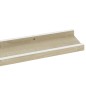 vidaXL Estantes de pared 2 unidades blanco y roble Sonoma 80x9x3 cmm vidaXL Estantes de pared 2 unidades blanco y roble Sonoma 80x9x3 cmm