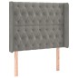 vidaXL Cabecero con LED de terciopelo gris claro 103x16x118/128 cm vidaXL Cabecero con LED de terciopelo gris claro 103x16x118/128 cm