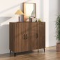 vidaXL Aparador de madera de ingeniería marrón roble 90x34x80 cm vidaXL Aparador de madera de ingeniería marrón roble 90x34x80 cm