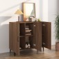 vidaXL Aparador de madera de ingeniería marrón roble 90x34x80 cm vidaXL Aparador de madera de ingeniería marrón roble 90x34x80 cm