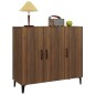 vidaXL Aparador de madera de ingeniería marrón roble 90x34x80 cm vidaXL Aparador de madera de ingeniería marrón roble 90x34x80 cm