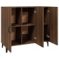 vidaXL Aparador de madera de ingeniería marrón roble 90x34x80 cm vidaXL Aparador de madera de ingeniería marrón roble 90x34x80 cm