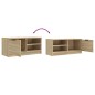 vidaXL Mueble de TV madera contrachapada roble Sonoma 80x35x36,5 cm vidaXL Mueble de TV madera contrachapada roble Sonoma 80x35x36,5 cm