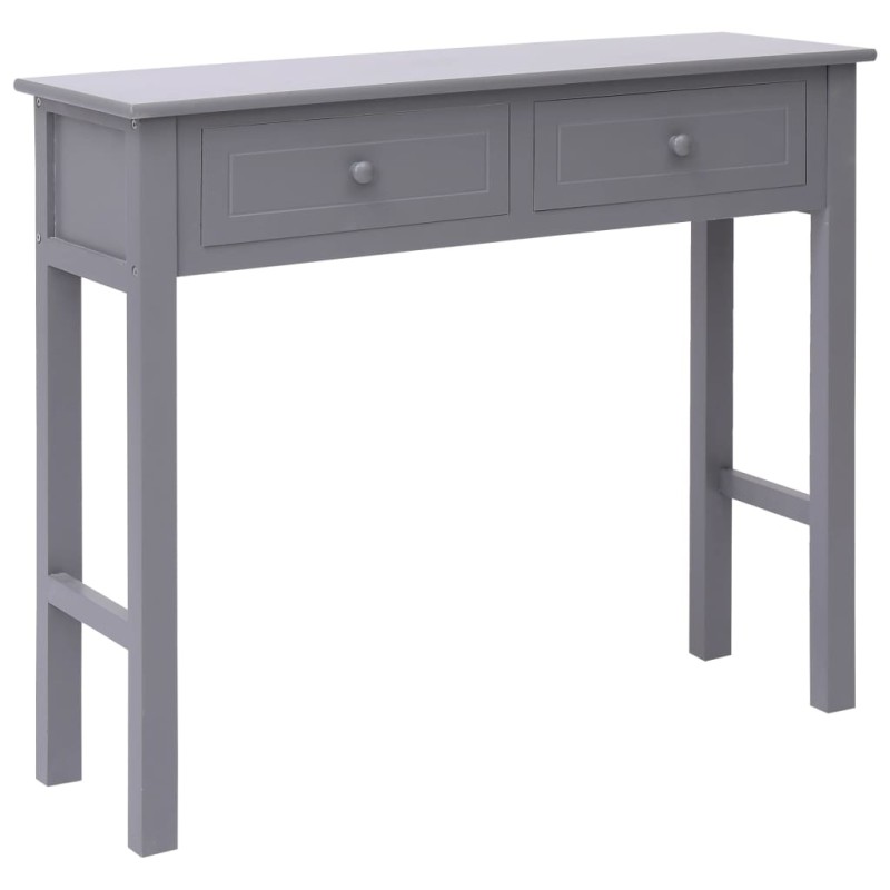 vidaXL Mesa consola de madera gris 90x30x77 cm vidaXL Mesa consola de madera gris 90x30x77 cm