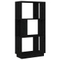 vidaXL Estantería/divisor de espacios madera pino negro 51x25x101 cm vidaXL Estantería/divisor de espacios madera pino negro 51x25x101 cm