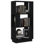 vidaXL Estantería/divisor de espacios madera pino negro 51x25x101 cm vidaXL Estantería/divisor de espacios madera pino negro 51x25x101 cm