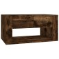 vidaXL Mesa de centro madera contrachapada roble ahumado 80x50x40 cm vidaXL Mesa de centro madera contrachapada roble ahumado 80x50x40 cm