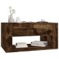vidaXL Mesa de centro madera contrachapada roble ahumado 80x50x40 cm vidaXL Mesa de centro madera contrachapada roble ahumado 80x50x40 cm
