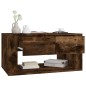 vidaXL Mesa de centro madera contrachapada roble ahumado 80x50x40 cm vidaXL Mesa de centro madera contrachapada roble ahumado 80x50x40 cm