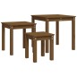 vidaXL Mesas apilables 3 piezas madera maciza de pino marrón miel vidaXL Mesas apilables 3 piezas madera maciza de pino marrón miel