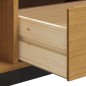 vidaXL Mueble de TV con puerta de vidrio FLAM madera pino 158x40x50 cm vidaXL Mueble de TV con puerta de vidrio FLAM madera pino 158x40x50 cm