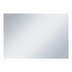 vidaXL Espejo de pared de baño con LED y sensor táctil 100x60 cm