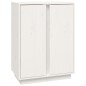vidaXL Aparador de madera maciza de pino blanco 60x35x80 cm vidaXL Aparador de madera maciza de pino blanco 60x35x80 cm