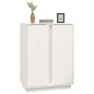 vidaXL Aparador de madera maciza de pino blanco 60x35x80 cm vidaXL Aparador de madera maciza de pino blanco 60x35x80 cm