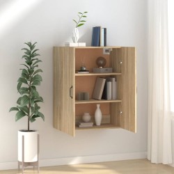 vidaXL Armario colgante madera contrachapada roble Sonoma 69,5x34x90cm