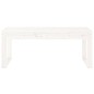 vidaXL Banco de jardín madera maciza de pino blanco 110x38x45 cm vidaXL Banco de jardín madera maciza de pino blanco 110x38x45 cm
