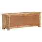 vidaXL Mueble para TV de madera maciza de mango rugosa 110x30x40 cm