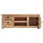 vidaXL Mueble para TV de madera maciza de mango rugosa 110x30x40 cm