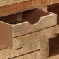 vidaXL Mueble para TV de madera maciza de mango rugosa 110x30x40 cm