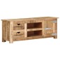 vidaXL Mueble para TV de madera maciza de mango rugosa 110x30x40 cm