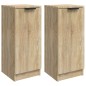 vidaXL Aparadores 2 uds madera contrachapada roble Sonoma 30x30x70 cm vidaXL Aparadores 2 uds madera contrachapada roble Sonoma 30x30x70 cm