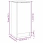 vidaXL Aparadores 2 uds madera contrachapada roble Sonoma 30x30x70 cm vidaXL Aparadores 2 uds madera contrachapada roble Sonoma 30x30x70 cm