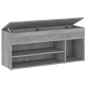 vidaXL Banco zapatero madera contrachapada gris Sonoma 105x30x45 cm vidaXL Banco zapatero madera contrachapada gris Sonoma 105x30x45 cm