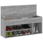 vidaXL Banco zapatero madera contrachapada gris Sonoma 105x30x45 cm vidaXL Banco zapatero madera contrachapada gris Sonoma 105x30x45 cm