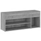 vidaXL Banco zapatero madera contrachapada gris Sonoma 105x30x45 cm vidaXL Banco zapatero madera contrachapada gris Sonoma 105x30x45 cm