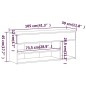vidaXL Banco zapatero madera contrachapada gris Sonoma 105x30x45 cm vidaXL Banco zapatero madera contrachapada gris Sonoma 105x30x45 cm