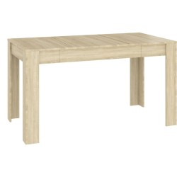 vidaXL Mesa de comedor contrachapada color roble sonoma 140x74,5x76 cm